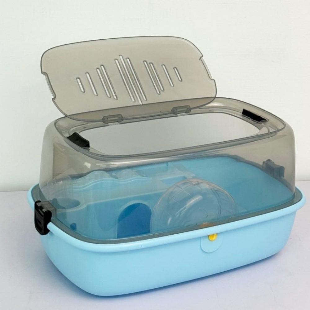 【大尾巴】寵物來了 台灣現貨 全景城堡倉鼠籠 倉鼠整理箱 壓克力倉鼠籠 鼠籠 黃金鼠 三線鼠-細節圖6