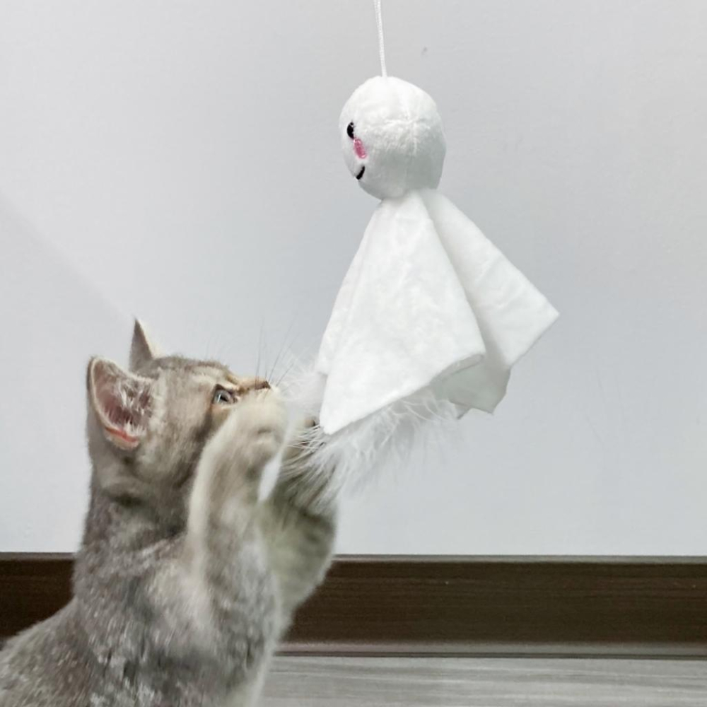 🍭有才寵物商店 🔥台灣現貨 有喵病 逗貓棒 可店取 蝴蝶結彩色羽毛 晴天娃娃 超便宜-細節圖9