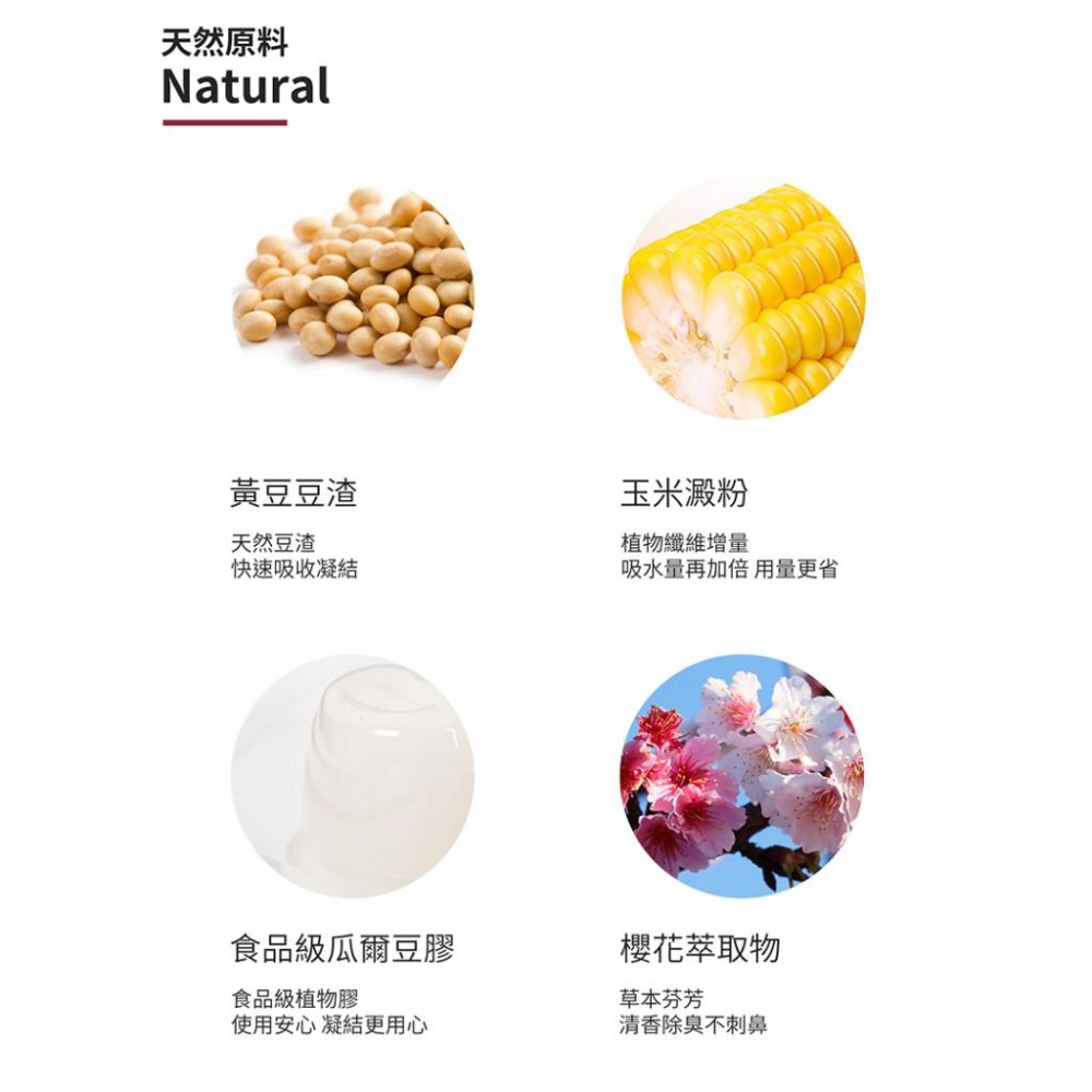 【Eco Clean艾可 草本輕質型 豆腐貓砂】超細緻顆粒 快速吸水 凝結力強【2.8kg】-細節圖5