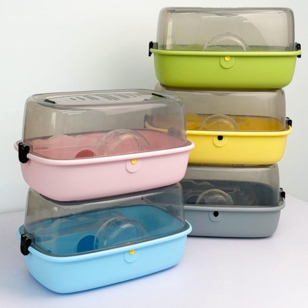 寵物來了 台灣現貨 全景城堡倉鼠籠 倉鼠籠組 金絲熊屋 壓克力 飼養箱 壓克力鼠籠-細節圖3