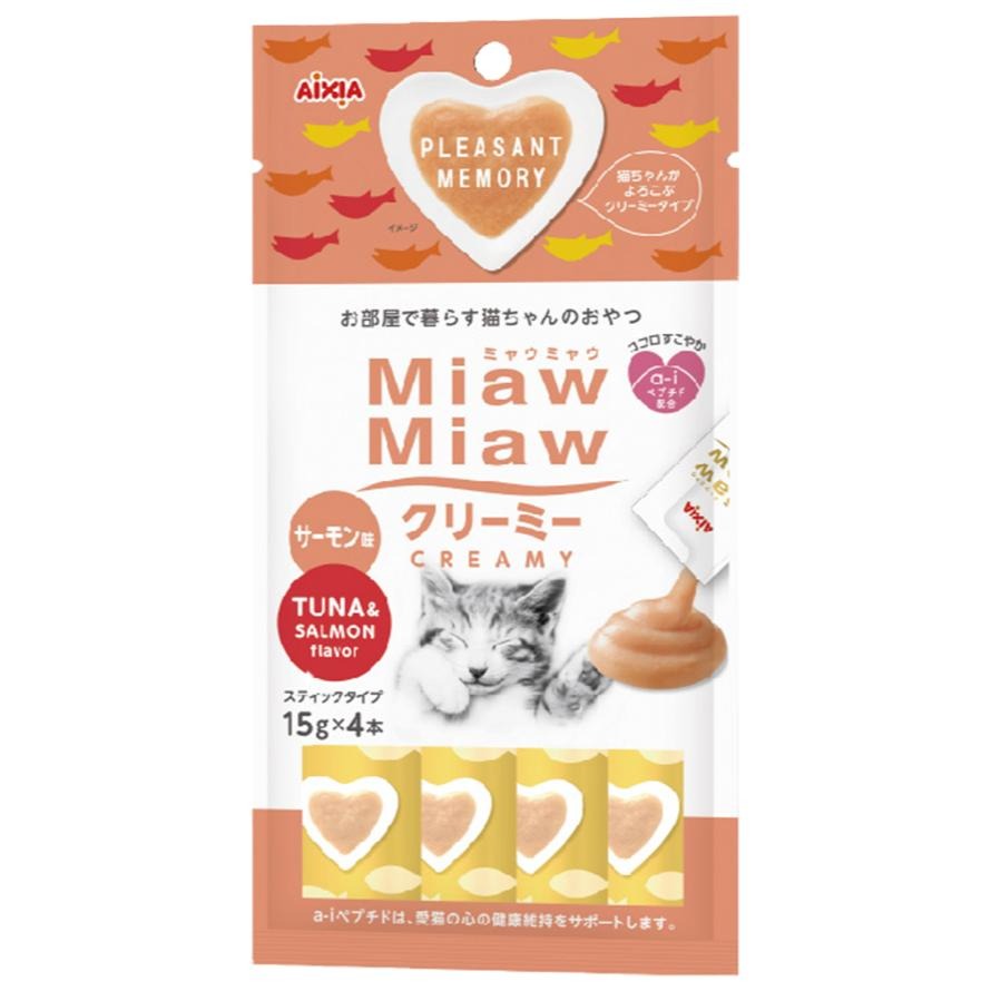 🍭有才寵物商店【AIXIA 愛喜雅】妙喵肉泥 貓零食 貓肉泥 寵物零食 15g (4支/包)-細節圖6