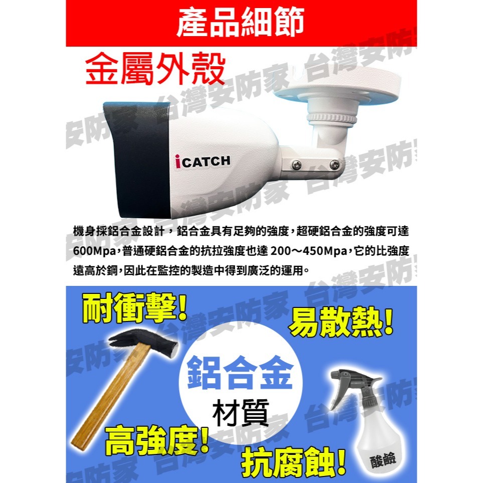 可取 5MP 同軸 音頻 防水 攝影機 紅外線 IT-BL5168 含 收音 麥克風 監視器 鏡頭 適 昇銳 DVR-細節圖5