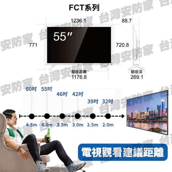 SAMPO 聲寶 液晶螢幕 55型 台灣製造 EM-55FCT610 顯示器 4K UHD LED 送 視訊盒-細節圖6