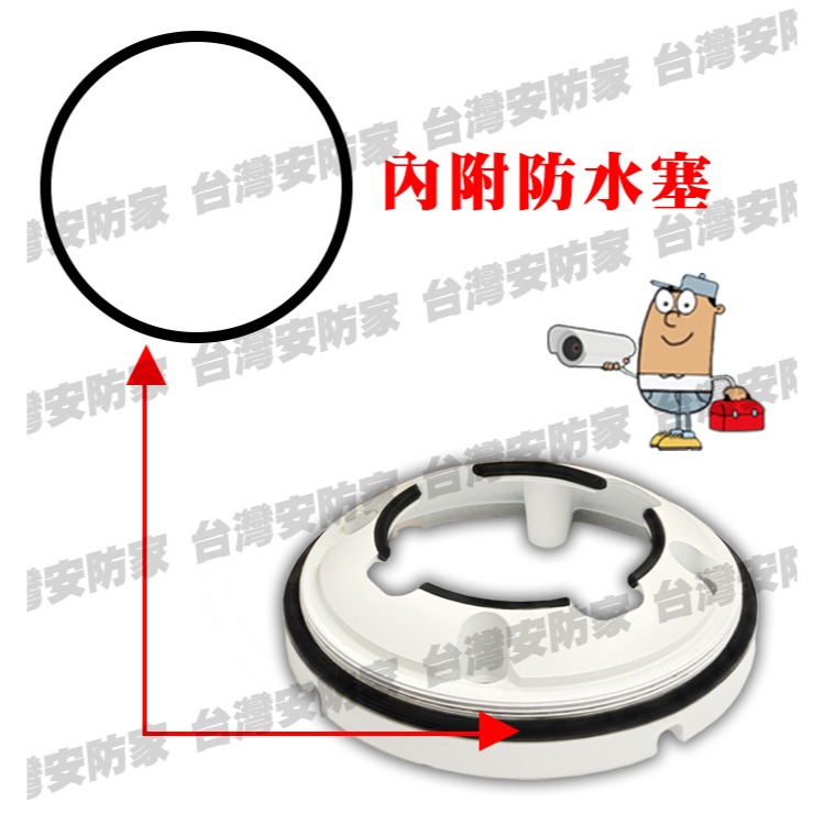 AHD 1080P 廣角 半球 紅外線 攝影機 2MP 防水 鋁合金 200萬 監視器 監控 鏡頭 適 昇銳 可取-細節圖5