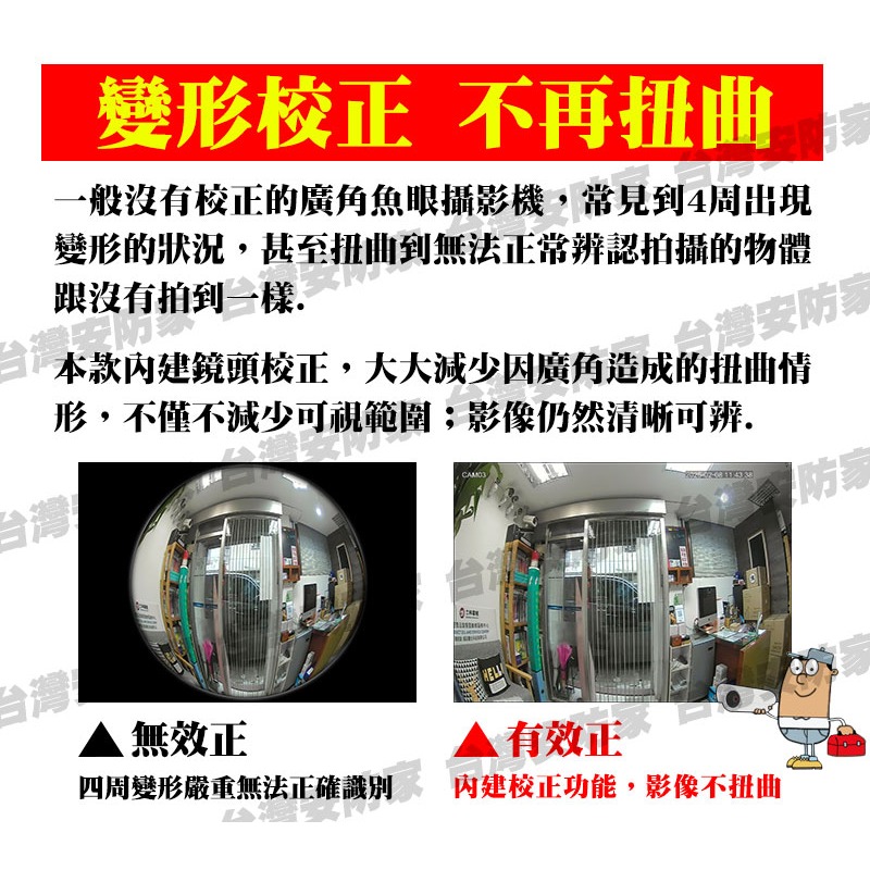 5MP 超廣角 收音 攝影機 同軸音頻 鏡頭 AHD TVI 魚眼 180度 全景 紅外線 攝影機 監視器 適 昇銳-細節圖3