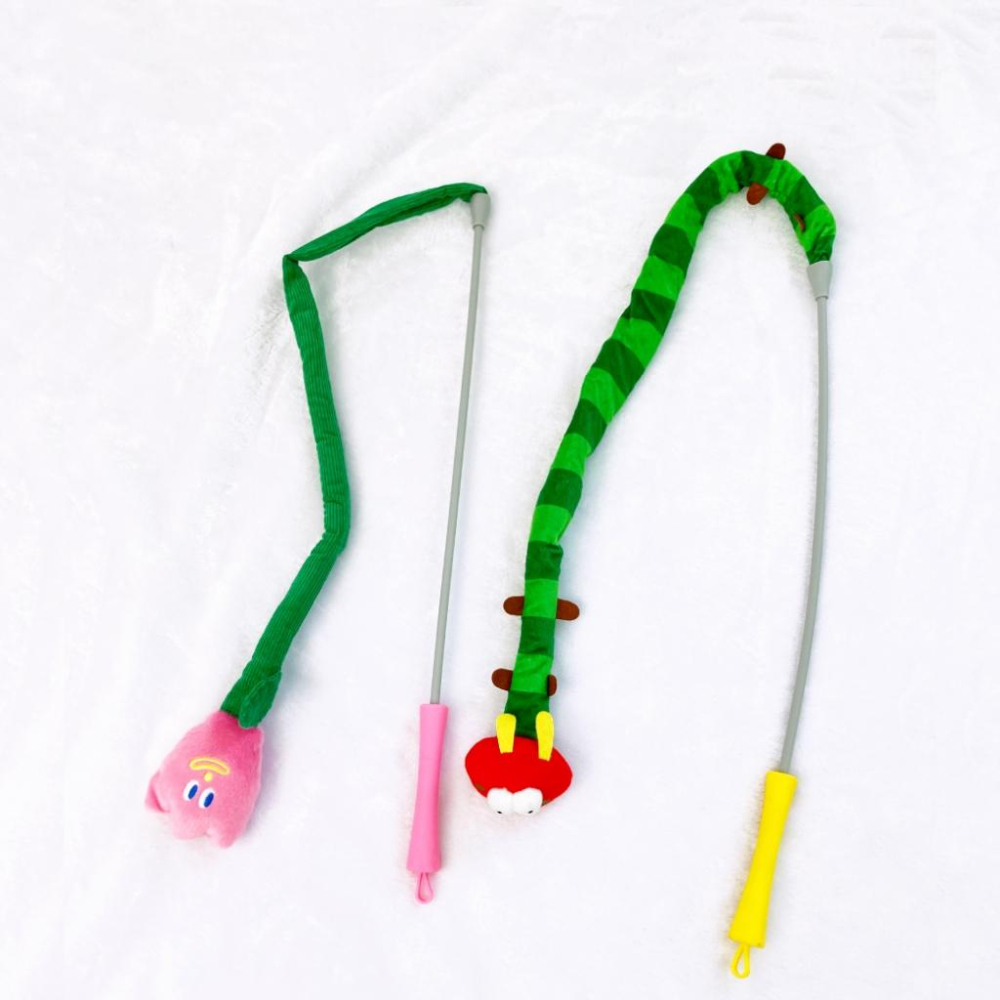 台灣現貨驕傲貓狗 有喵病 逗貓棒 較長型 需宅配 趣味超長 森林蛇超長-細節圖5