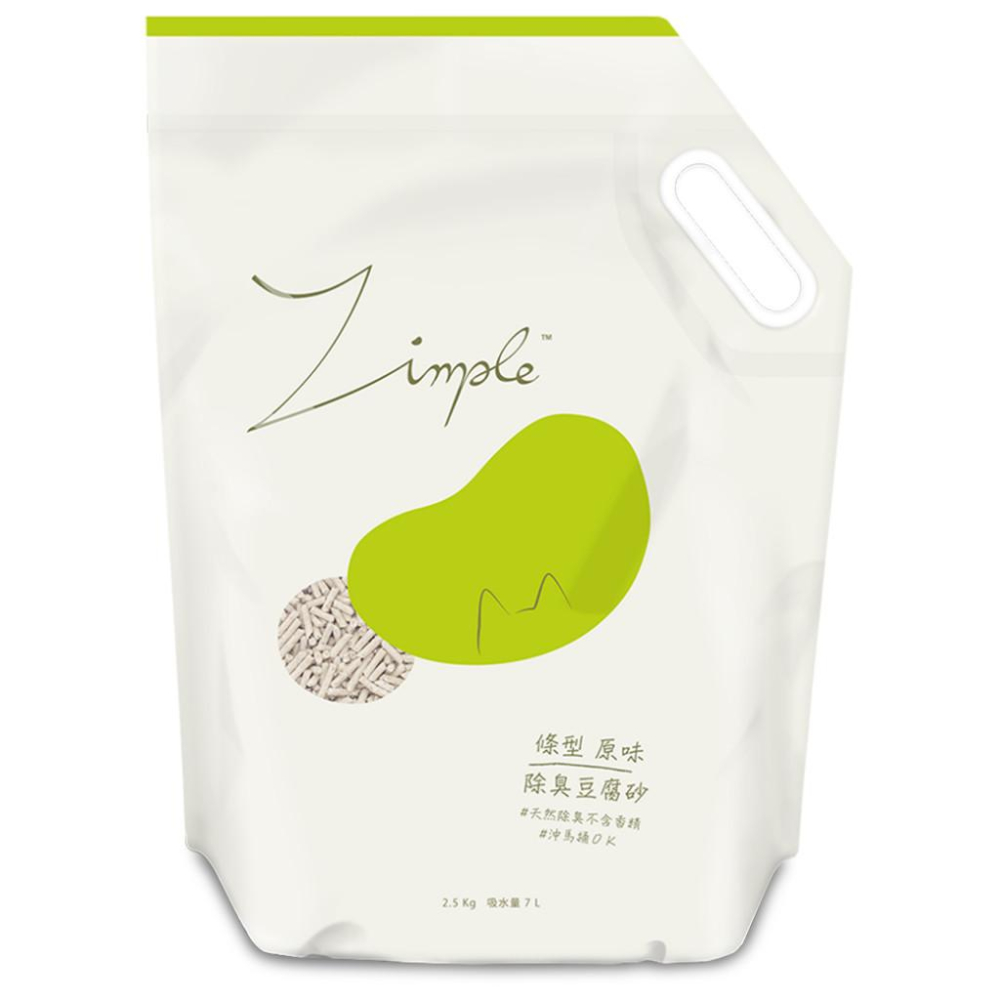 驕傲貓狗 Zimple 條型豆腐 2.5公斤 貓砂 豆腐砂 除臭豆腐砂 礦型/條型 貓砂 礦型豆腐砂-細節圖2