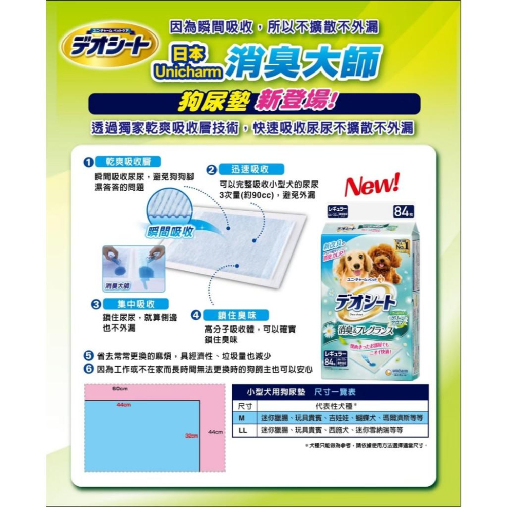 🔥快速出貨🔥驕傲貓狗【Unicharm 嬌聯 超吸收 / 森林香 狗尿墊 】尿墊 寵物尿墊-細節圖5