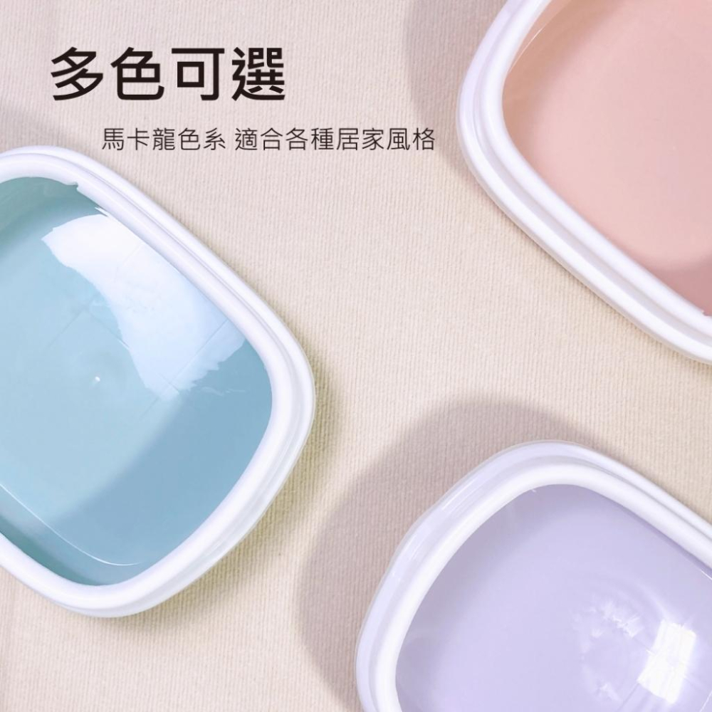 台灣現貨✅貓狗好時光 有喵病 簡約式貓砂盆 半封閉式貓砂盆 貓砂盆 貓砂 防噴濺貓砂盆 貓便盆 貓廁所-細節圖7