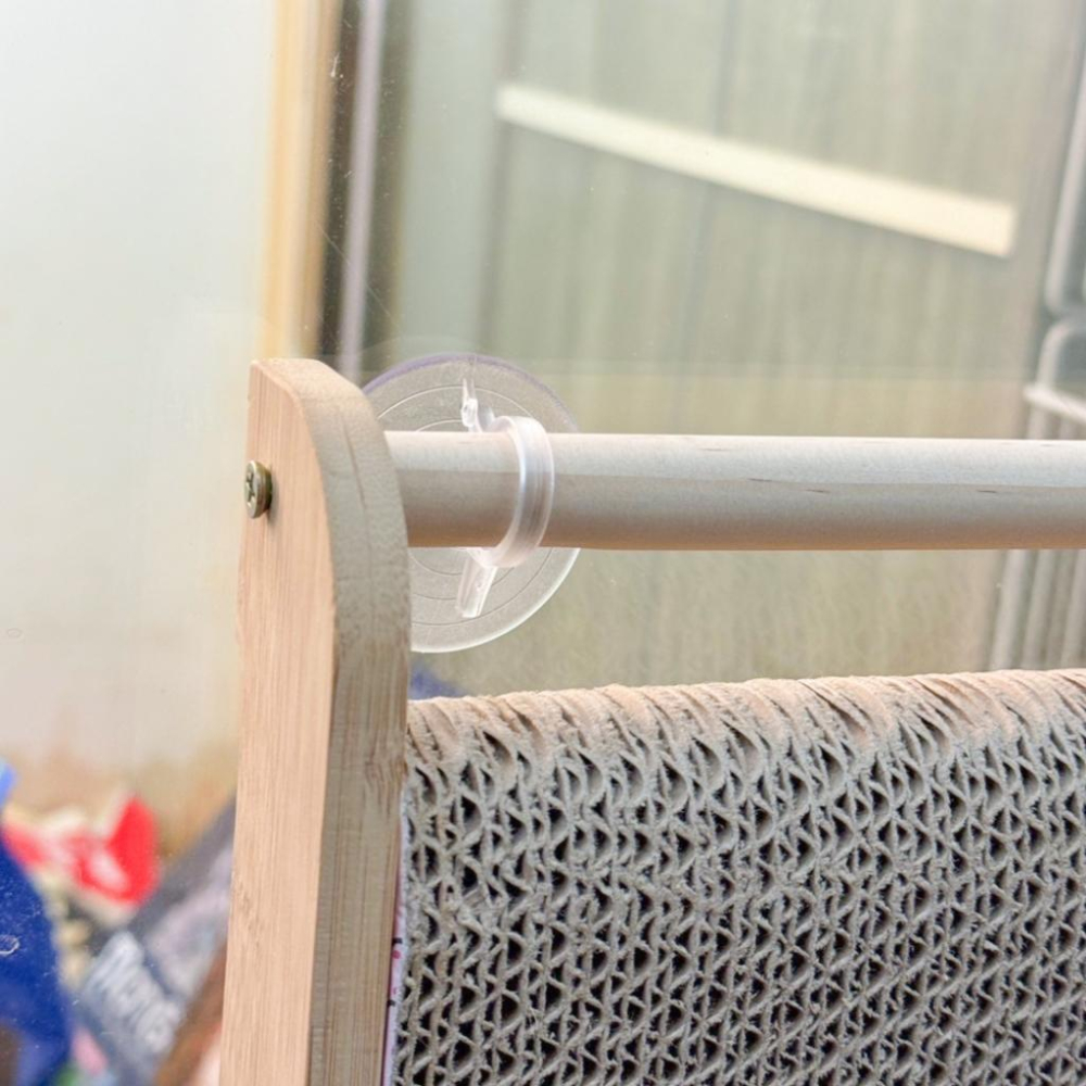 台灣現貨✅貓狗好時光 有喵病  實木立式吸盤貓抓板 貓抓板替換芯 貓磨爪 貓抓板 貓玩具-細節圖3