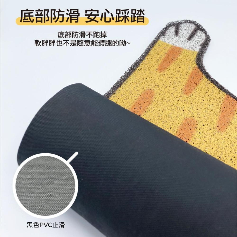 台灣現貨✅貓狗好時光有喵病 防外濺雙層落砂墊 60CM 雙層貓砂墊 落砂踏板 動物造型-細節圖5