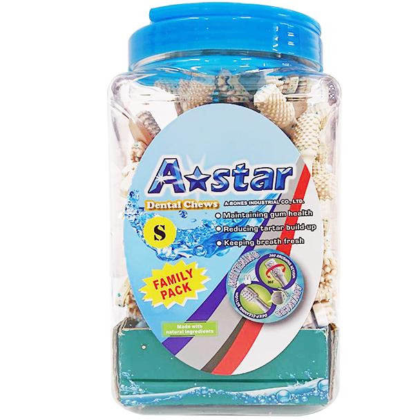 ✅貓狗好時光【Astar AB亮白雙頭潔牙骨】狗零食 潔牙骨 犬零食【桶裝】-細節圖7