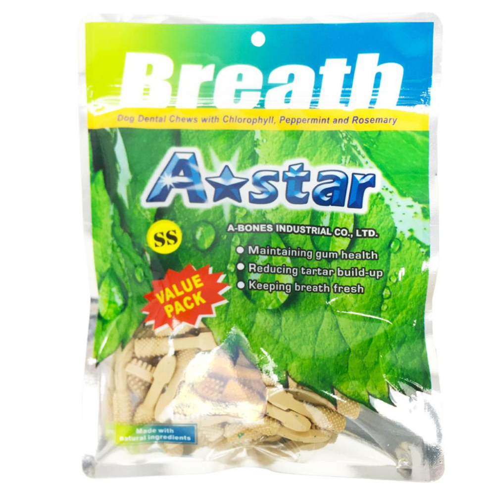 ✅貓狗好時光【Astar AB亮白雙頭潔牙骨】狗零食 潔牙骨 犬零食【袋裝】-細節圖5