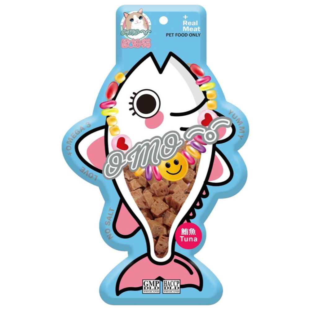 ✅貓狗好時光【歐姆貓 胖胖魚】貓零食 貓點心 鮪魚 鮭魚 寵物零食 (25g)-細節圖5
