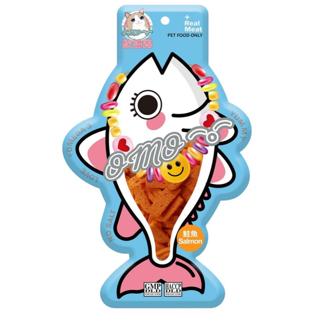 ✅貓狗好時光【歐姆貓 胖胖魚】貓零食 貓點心 鮪魚 鮭魚 寵物零食 (25g)-細節圖7