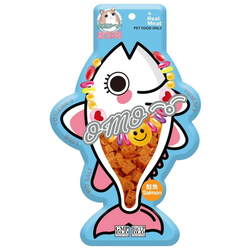 ✅貓狗好時光【歐姆貓 胖胖魚】貓零食 貓點心 鮪魚 鮭魚 寵物零食 (25g)-細節圖8