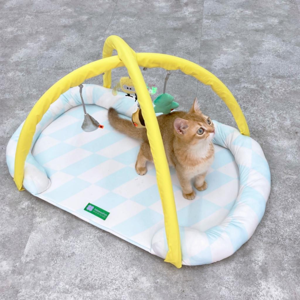 台灣現貨✅貓狗好時光有喵病 清涼自嗨墊 夏季 涼蓆 寵物 貓咪 逗貓 貓睡墊 貓窩 玩具睡墊 寵物床-細節圖7