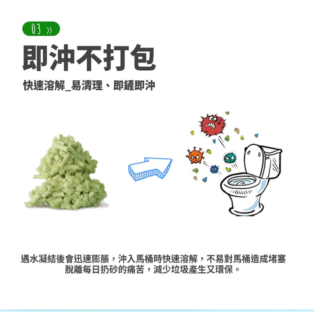 ✅貓狗好時光【ECO 艾可豆腐砂系列 】貓砂 凝結力強 瞬吸力強 低粉塵 7L(2.8kg)-細節圖7