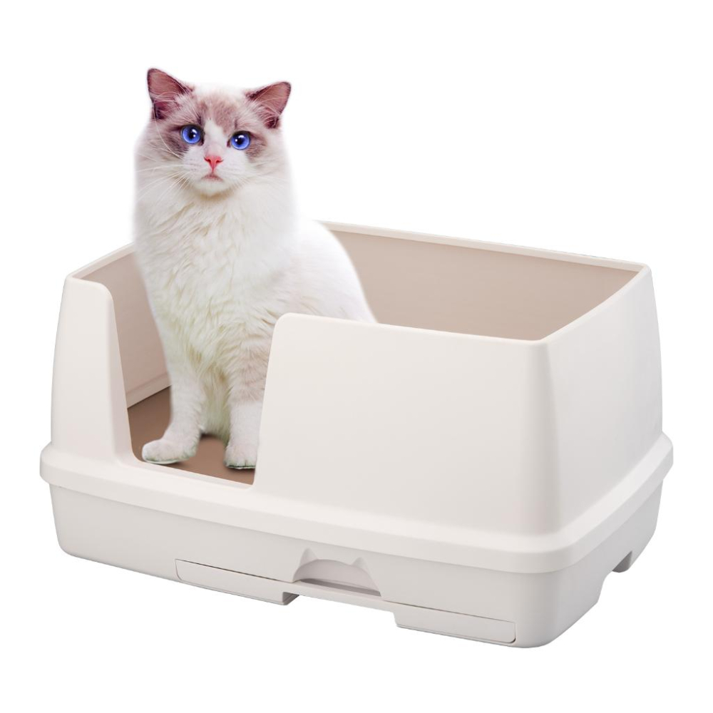 台灣現貨貓狗得來速【Unicharm Pet 雙層貓砂盆】半罩 全罩 貓砂盆 嬌聯貓砂盆-細節圖9