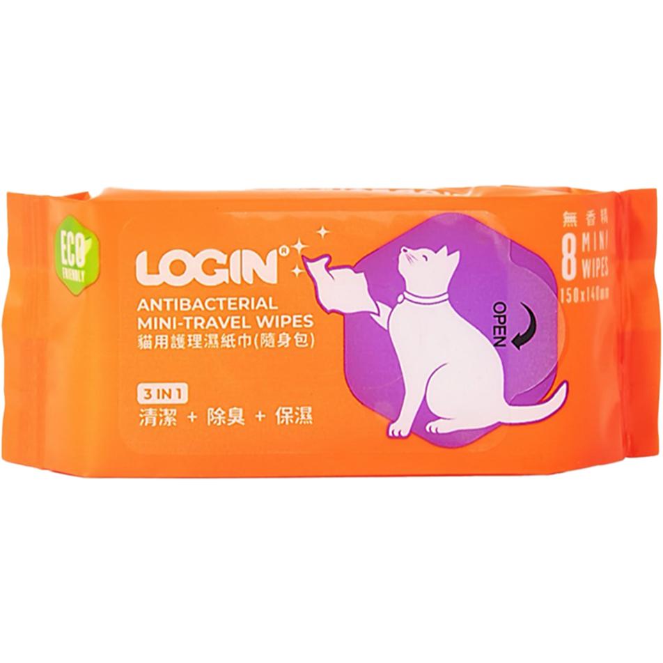 🚚貓狗得來速【洛格 除臭益菌護理濕巾】貓用 濕紙巾 無酒精 抑菌 清潔 除臭 保濕-細節圖3