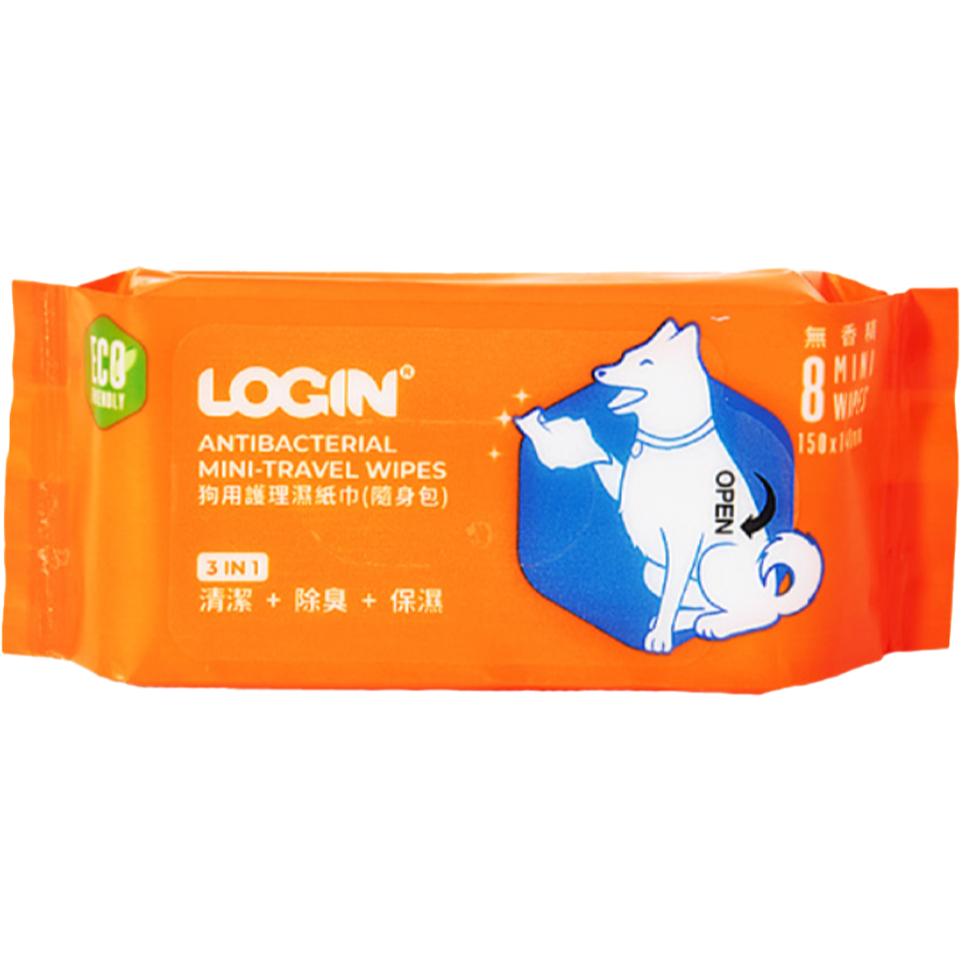 🚚貓狗得來速【洛格 除臭益菌護理濕巾】犬用 濕紙巾 無酒精 抑菌 清潔 除臭 保濕-細節圖3