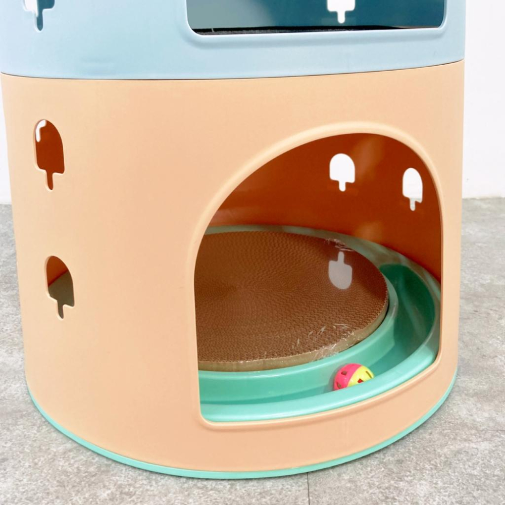 台灣現貨貓狗得來速 有喵病 四季通用多功能貓塔 貓窩 貓跳台 貓抓板-細節圖2