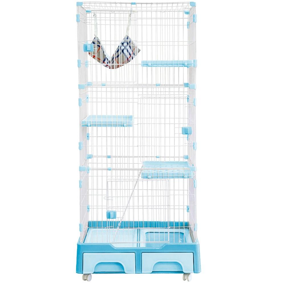 🐻維尼寵物🔥台灣現貨 有喵病 抽屜式貓砂盆三層貓籠 抽屜式貓砂盆四層貓籠-細節圖9