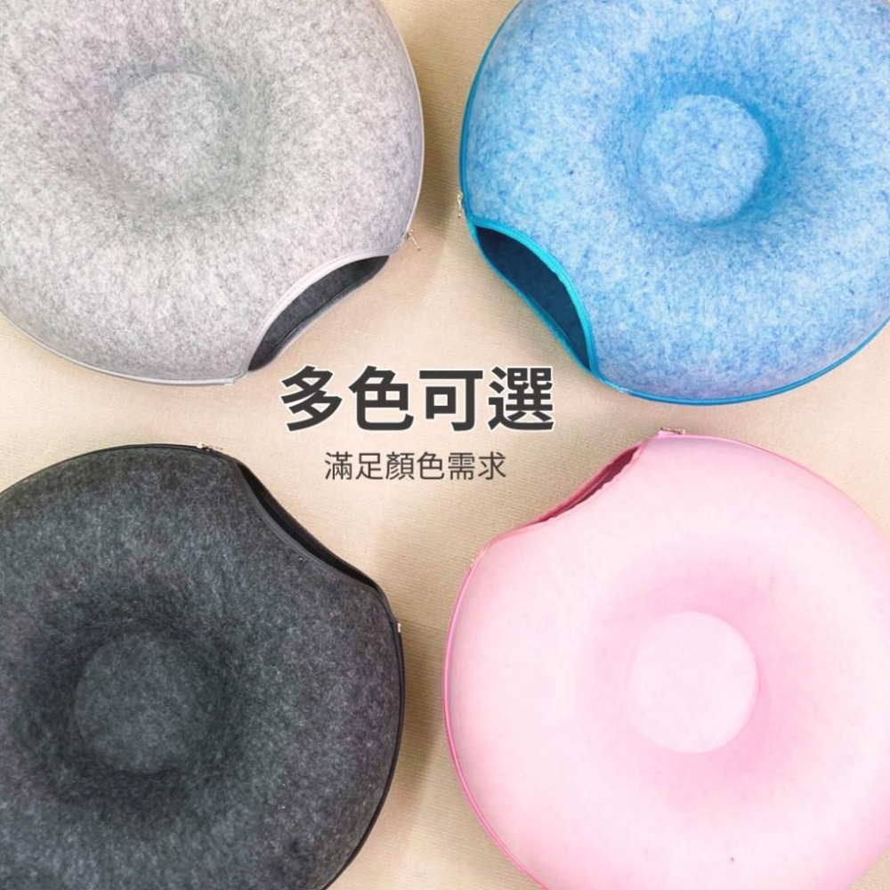 台灣現貨熊好命🧸有喵病 台灣現貨 甜甜圈貓隧道 貓咪窩 寵物玩具 輪胎貓窩 毛氈貓窩 四季通用-細節圖6