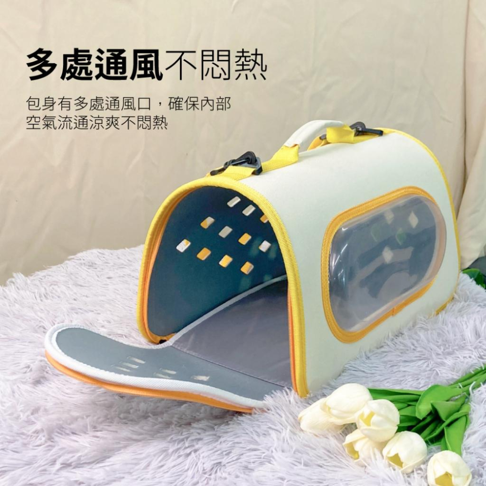 台灣現貨熊好命🧸寵物來了 摩登復古寵物外出包  寵物雙肩包 寵物背包 外出包 狗背包-細節圖8