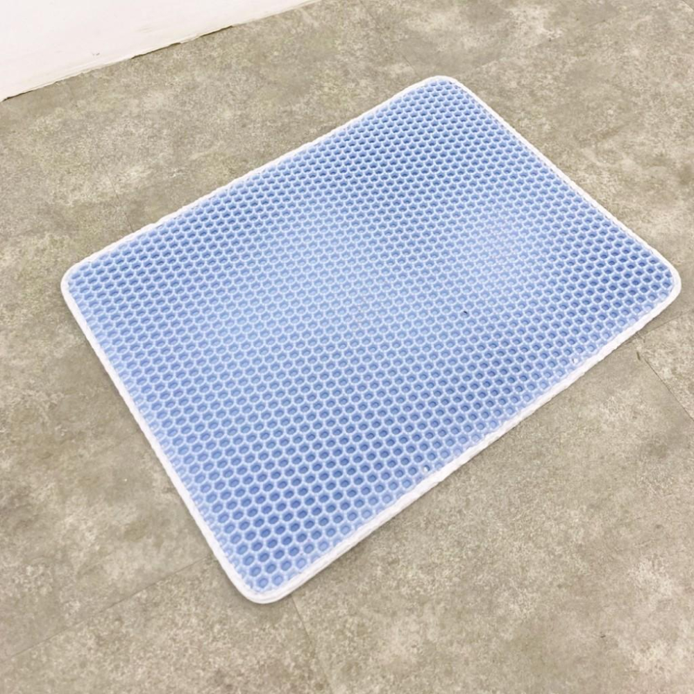 台灣現貨熊好命🧸有喵病 台灣現貨 防外濺雙層落砂墊 60CM 雙層貓砂墊 落砂踏板 動物造型-細節圖9