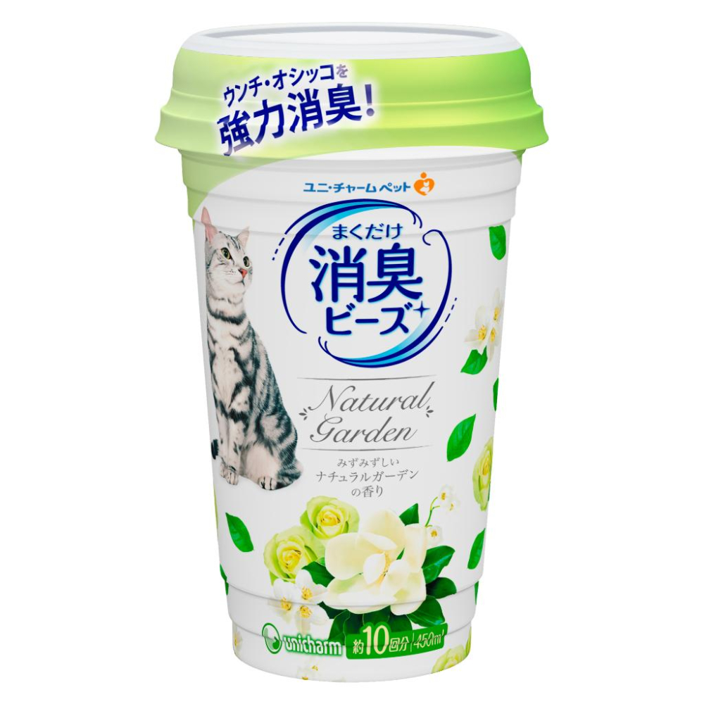 台灣現貨熊好命🧸 Unicharm 日本嬌聯 消臭大師 清新消臭貓盆消臭粒 450ml-細節圖8