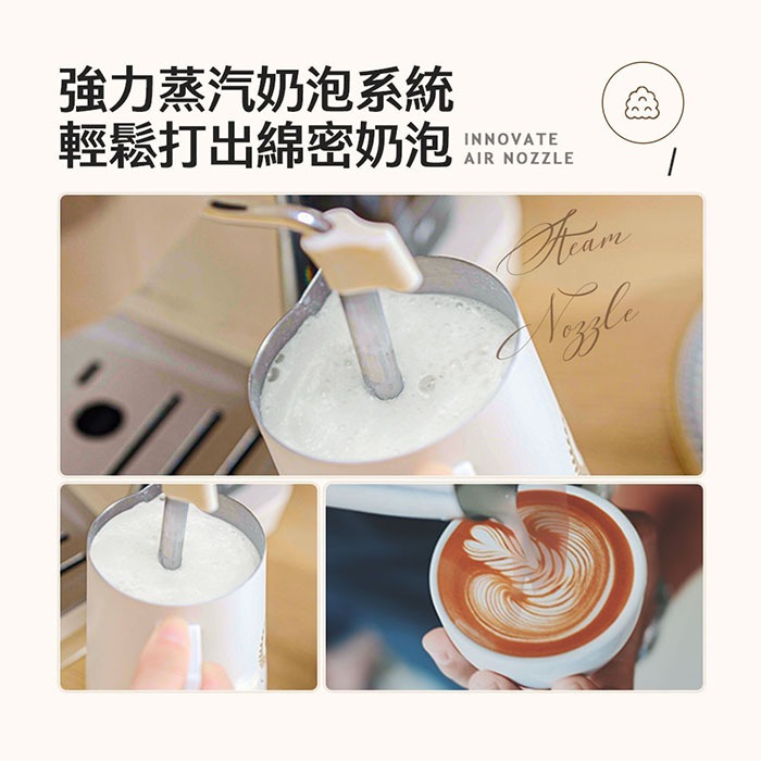 Coz!i 廚膳寶 20bar義式蒸汽奶泡咖啡機-細節圖4