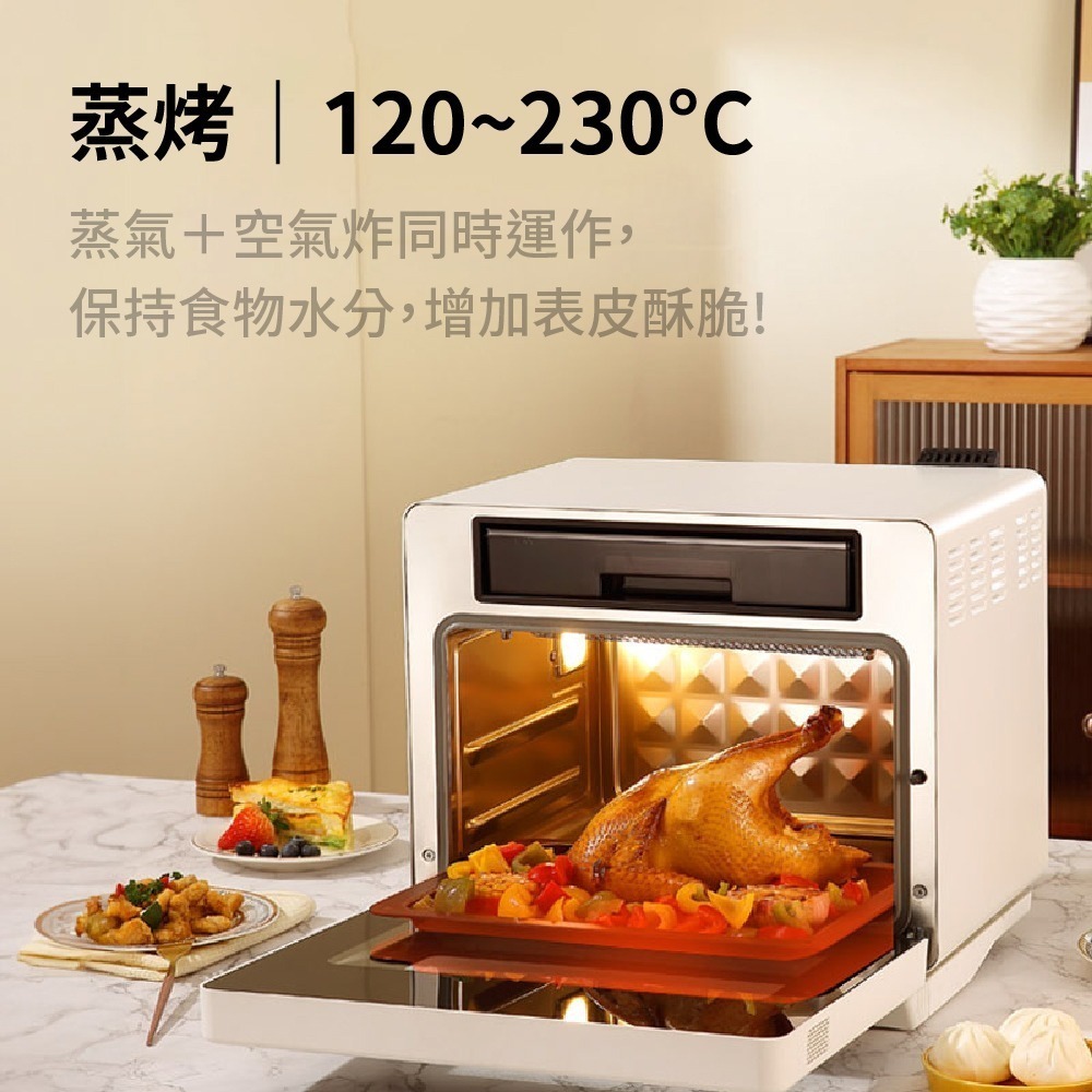 Coz!i 廚膳寶 20公升 炙燒氣炸蒸烤爐（CO530i 第二代）蒸滷燉 氣炸 烘焙 蒸烤箱 蒸汽烤箱-細節圖6