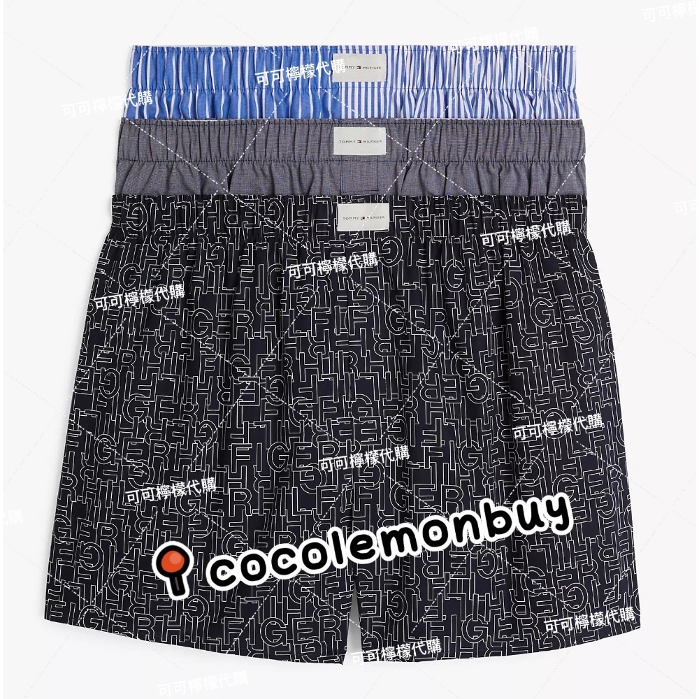 現貨 美國Tommy Hilfiger 四角褲 內褲 男性四角褲  四角內褲 平口褲 寬鬆四角褲  情人節 男友-規格圖1