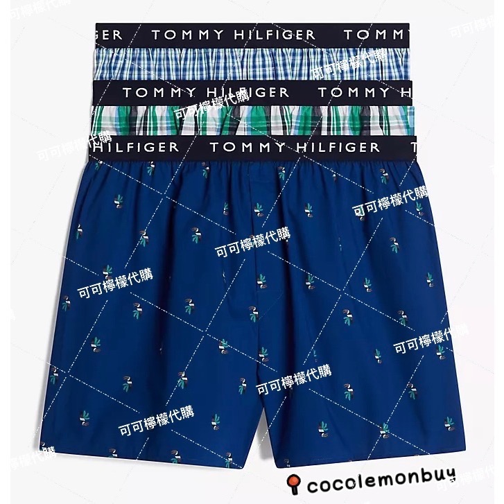 現貨 美國Tommy Hilfiger 四角褲 內褲 男性四角褲  四角內褲 平口褲 寬鬆四角褲  情人節 男友-規格圖1