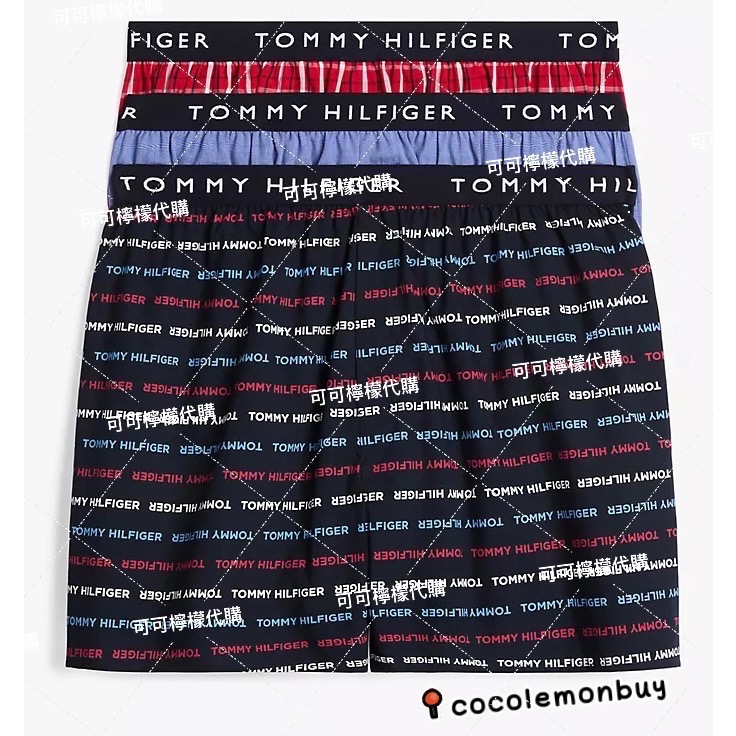 現貨 美國Tommy Hilfiger 四角褲 內褲 男性四角褲  四角內褲 平口褲 寬鬆四角褲  情人節 男友-規格圖1