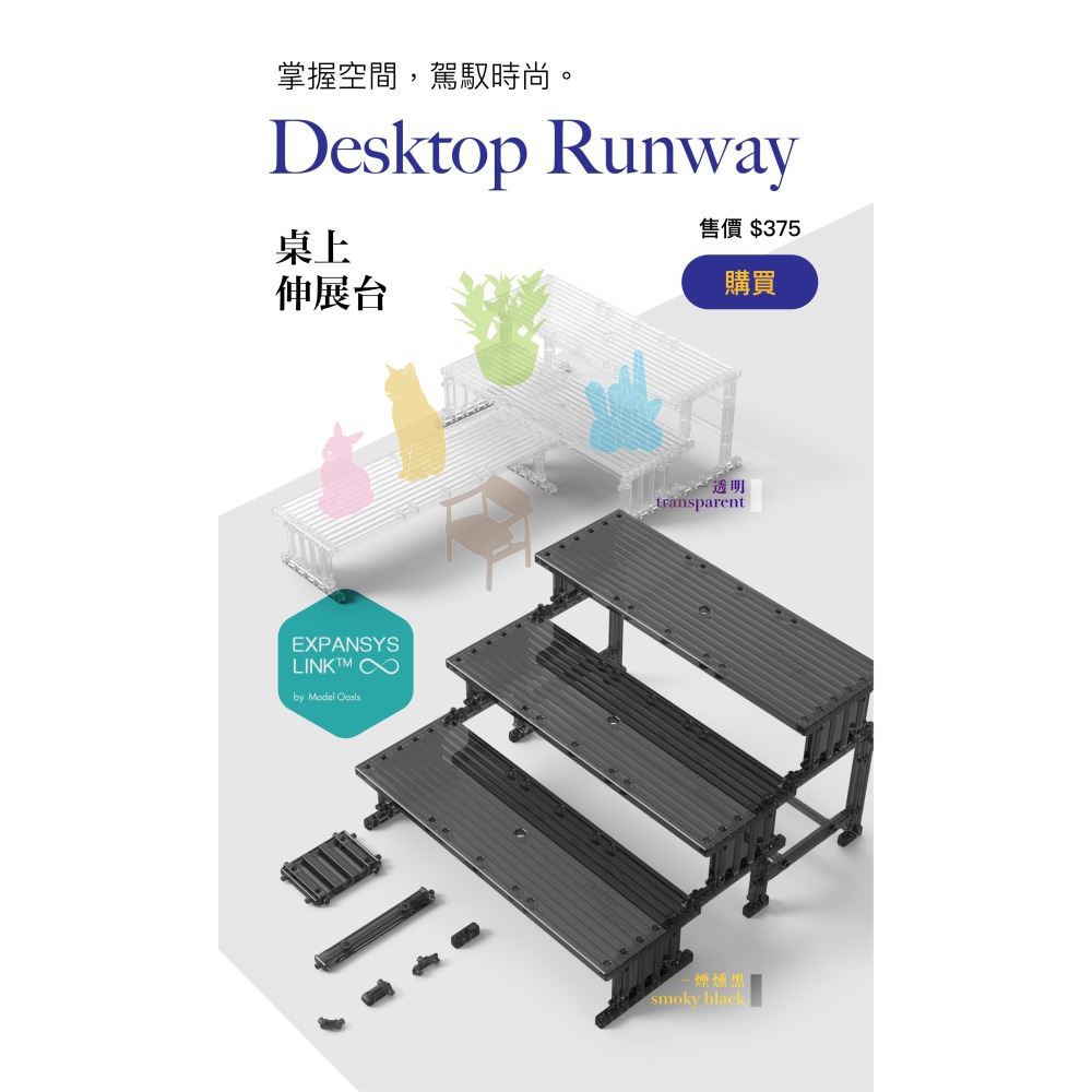 模型綠洲 DESKTOP RUNWAY 伸展台-細節圖2