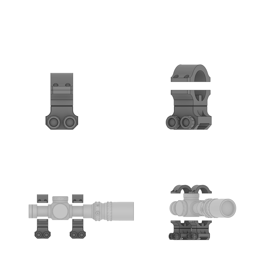 狙擊鏡用鏡座-規格圖2