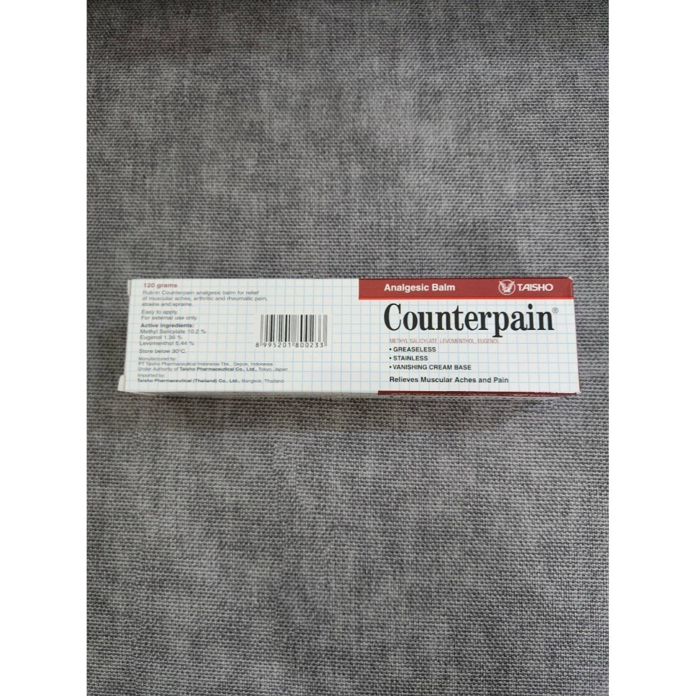 泰國 Counterpain 痠痛藥膏 紅色60g 120g 黃色50g 現貨-細節圖3