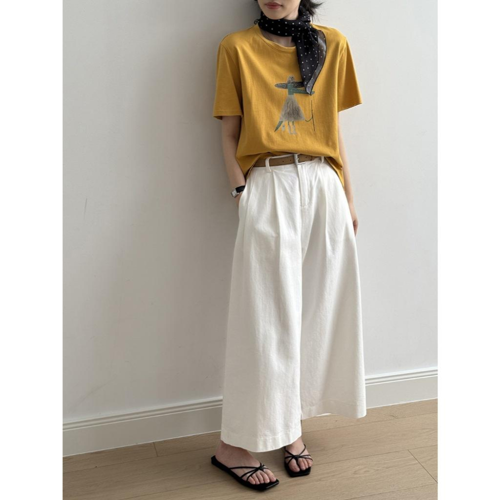 貓町選品🐯【Y20007】台灣現貨 實拍韓國夏季卡通印花短袖T恤-細節圖2