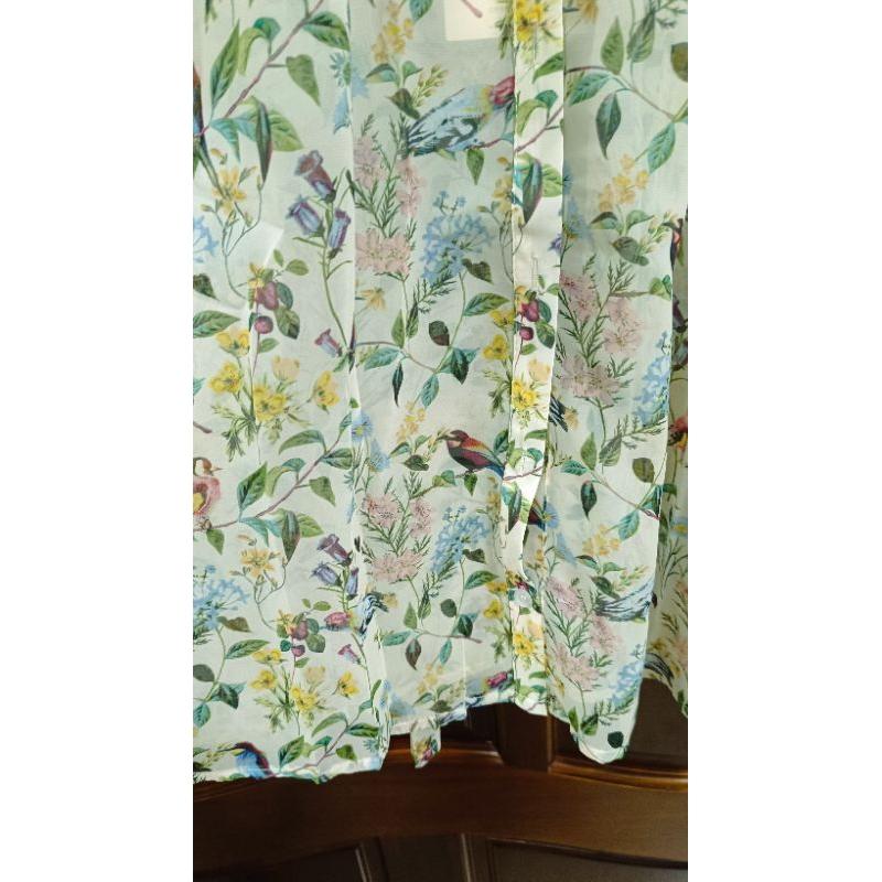 貓町選品🐯台灣現貨 雪紡碎花襯衫 春季新款薄透款設計感氣質上衣<Y80387>-細節圖8