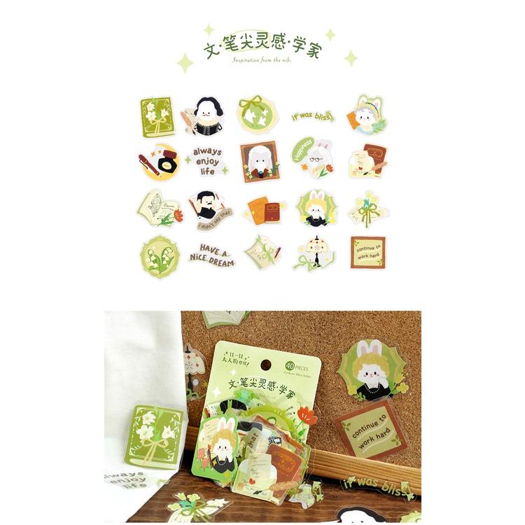 貓町選品🐯信的戀人 PVC貼紙包 讓一讓，大人物登場!系列 可愛手帳素材現貨-細節圖8
