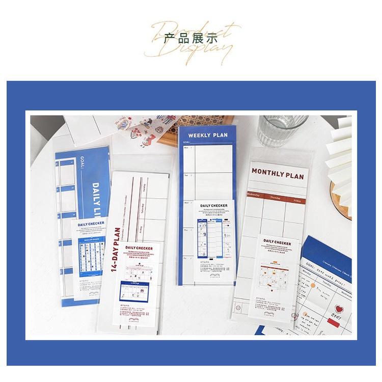 貓町選品🐯台灣現貨PaperMore 打卡表 尋夢啟示系列 清新可愛 手帳素材 牆貼計畫表 2款-細節圖3