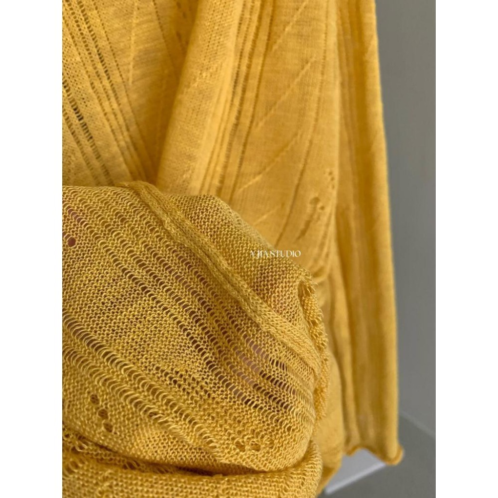 貓町選品🐯J3002 【配腰帶】防曬背心女 夏季寬鬆露肩上衣 文藝慵懶風 輕薄透氣防曬罩衫 深灰/灰綠/米白/黃色-細節圖8