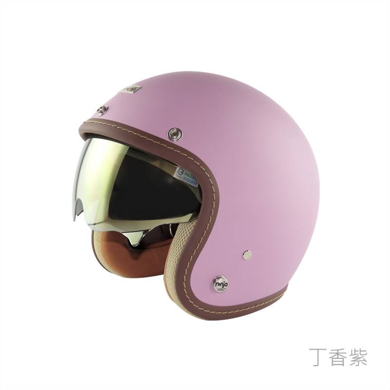 [美的帽泡]ninja 華泰K-806A+ 醺砂墨鏡騎士帽/雙鏡安全帽送泡泡鏡片-細節圖11
