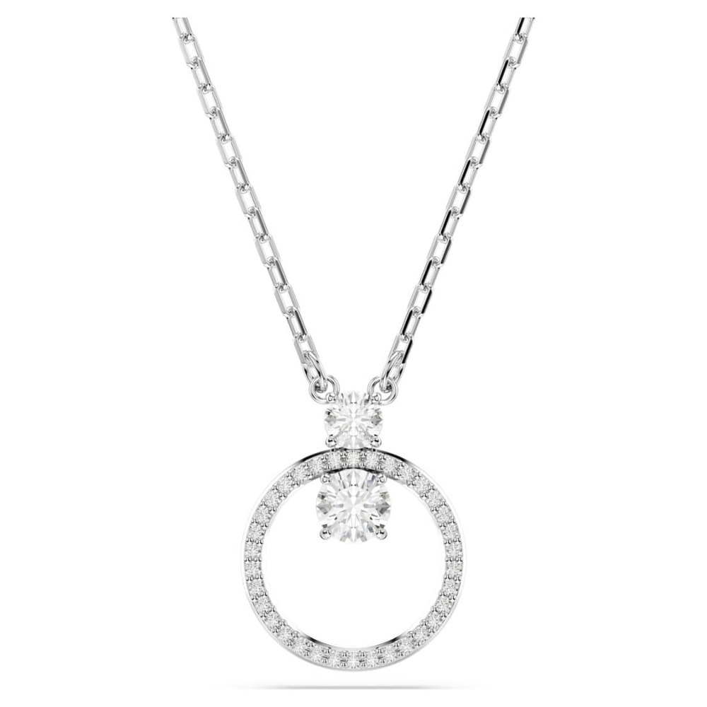 【輕鬆購精品百貨】SWAROVSKI 施華洛世奇 Constella 滿圈水晶 上下水晶項鍊-規格圖9