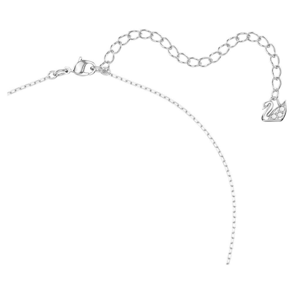 【輕鬆購精品百貨】SWAROVSKI 施華洛世奇 Lifelong Bow 3D粉紅色蝴蝶結 鍍白金項鍊 5723556-細節圖3