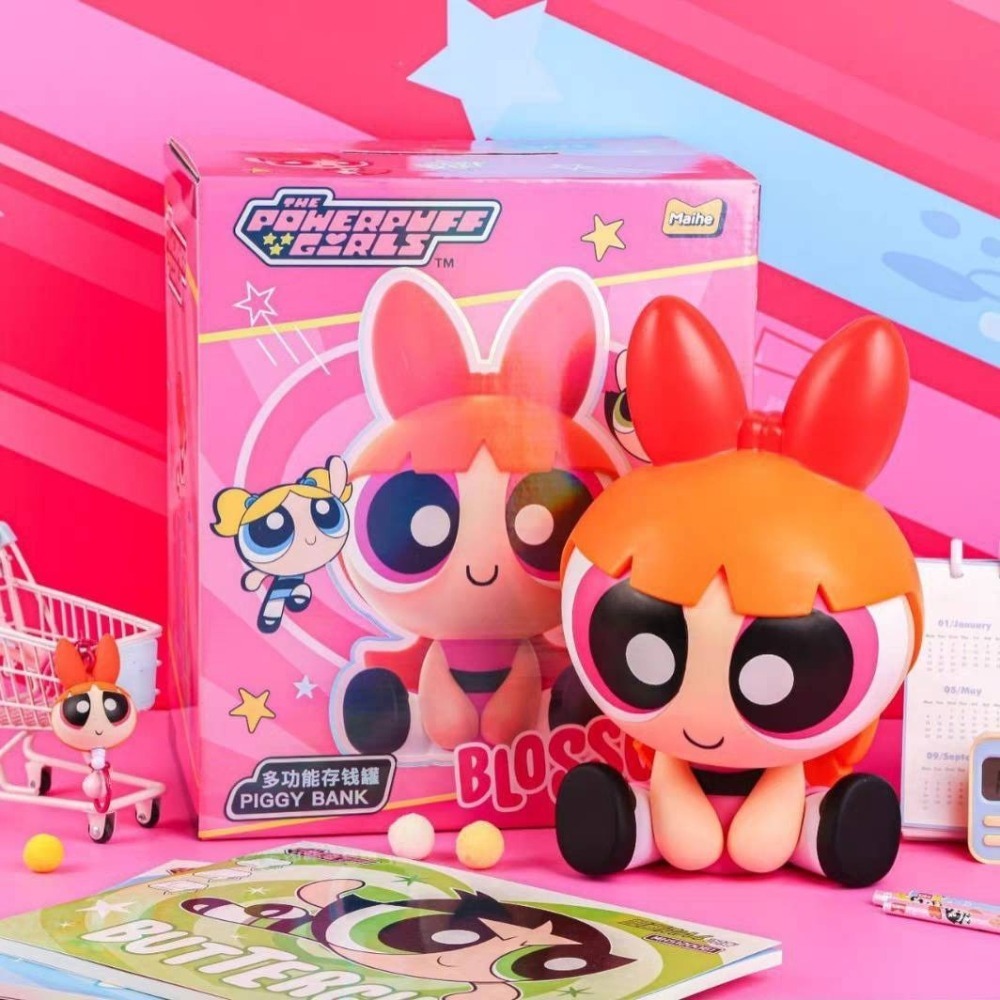 【輕鬆購精品百貨】MINISO 名創優品 飛天小女警系列存錢筒 公仔擺件-細節圖2