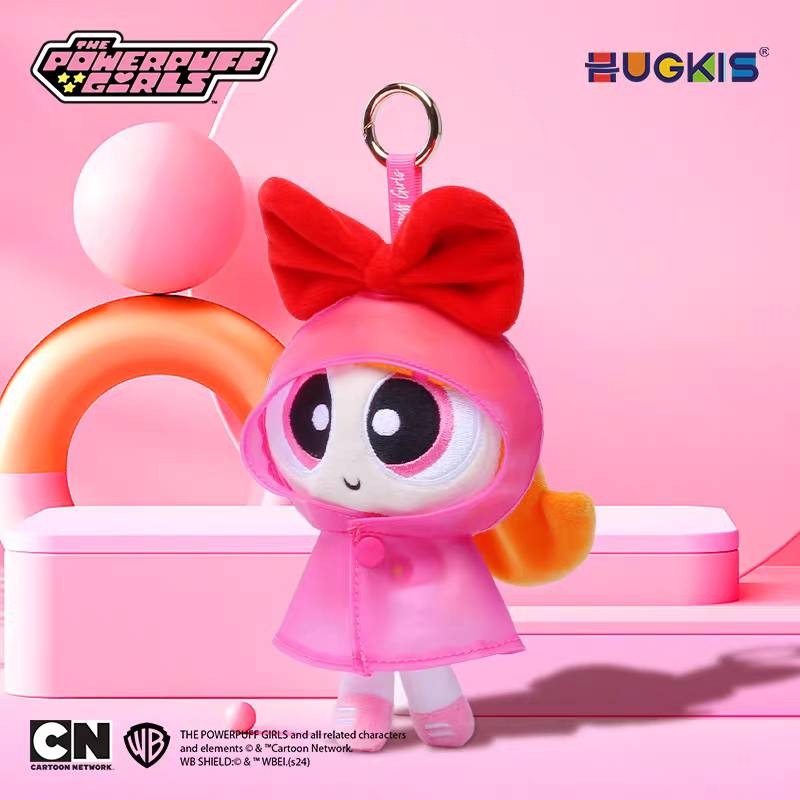 【輕鬆購精品百貨】✨官方授權✨HUGKIS 飛天小女警 雨衣裝毛絨掛件-規格圖6
