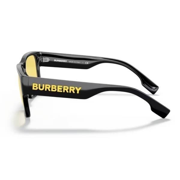 【輕鬆購精品百貨】BURBERRY 方形膠框鏡腳黃字黃色鏡片太陽眼鏡 BE4538 300185-細節圖4